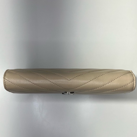 Saint Laurent YSL Cassandre Envelope WOC Wallet on Chain Leather Bag Purse - Picture 8 of 11